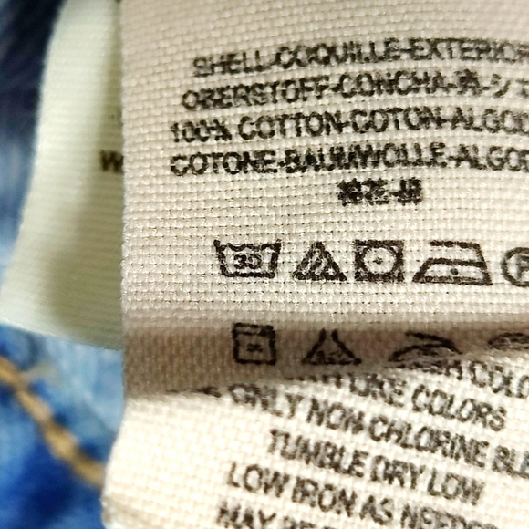 Free people Double Breasted Denim Distressed Jacket Size Small Blue Light Wash - Picture 13 of 14